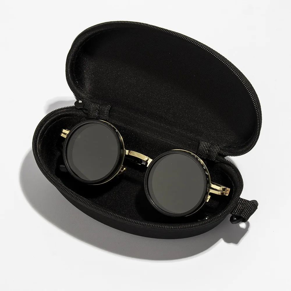 ND2-400 Adjustable Dimming Glasses ND Filter UV400 Polarized Sunglasses With Glasse Case 9 Level Sunglasses Outdoor